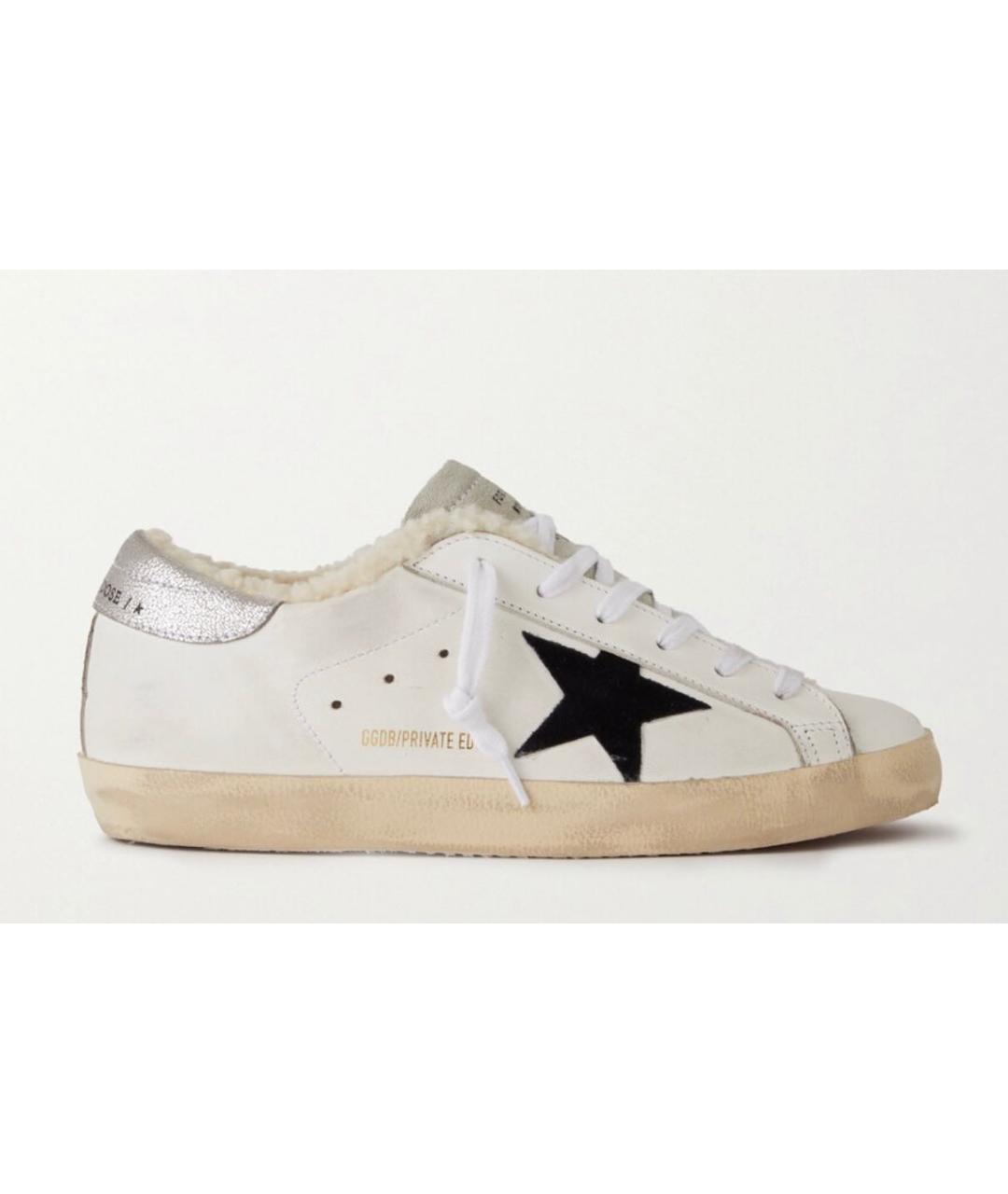 GOLDEN GOOSE DELUXE BRAND Белые кожаные кеды, фото 5