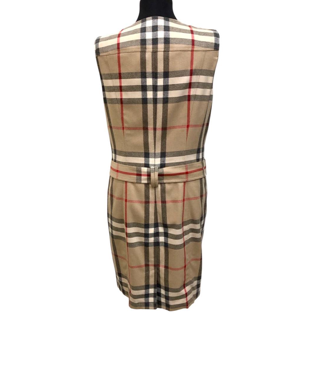 BURBERRY BRIT Бежевое шерстяное повседневное платье, фото 2