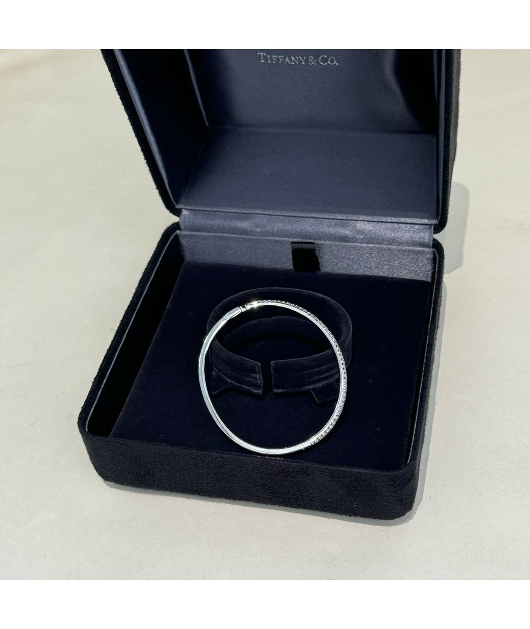 TIFFANY&CO Серебрянный браслет из белого золота, фото 4