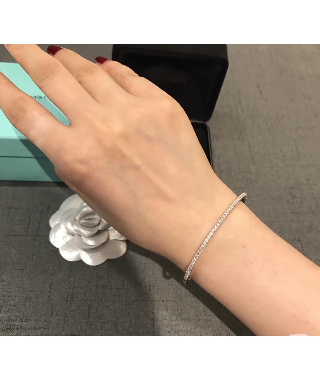 TIFFANY&CO Серебрянный браслет из белого золота, фото 5