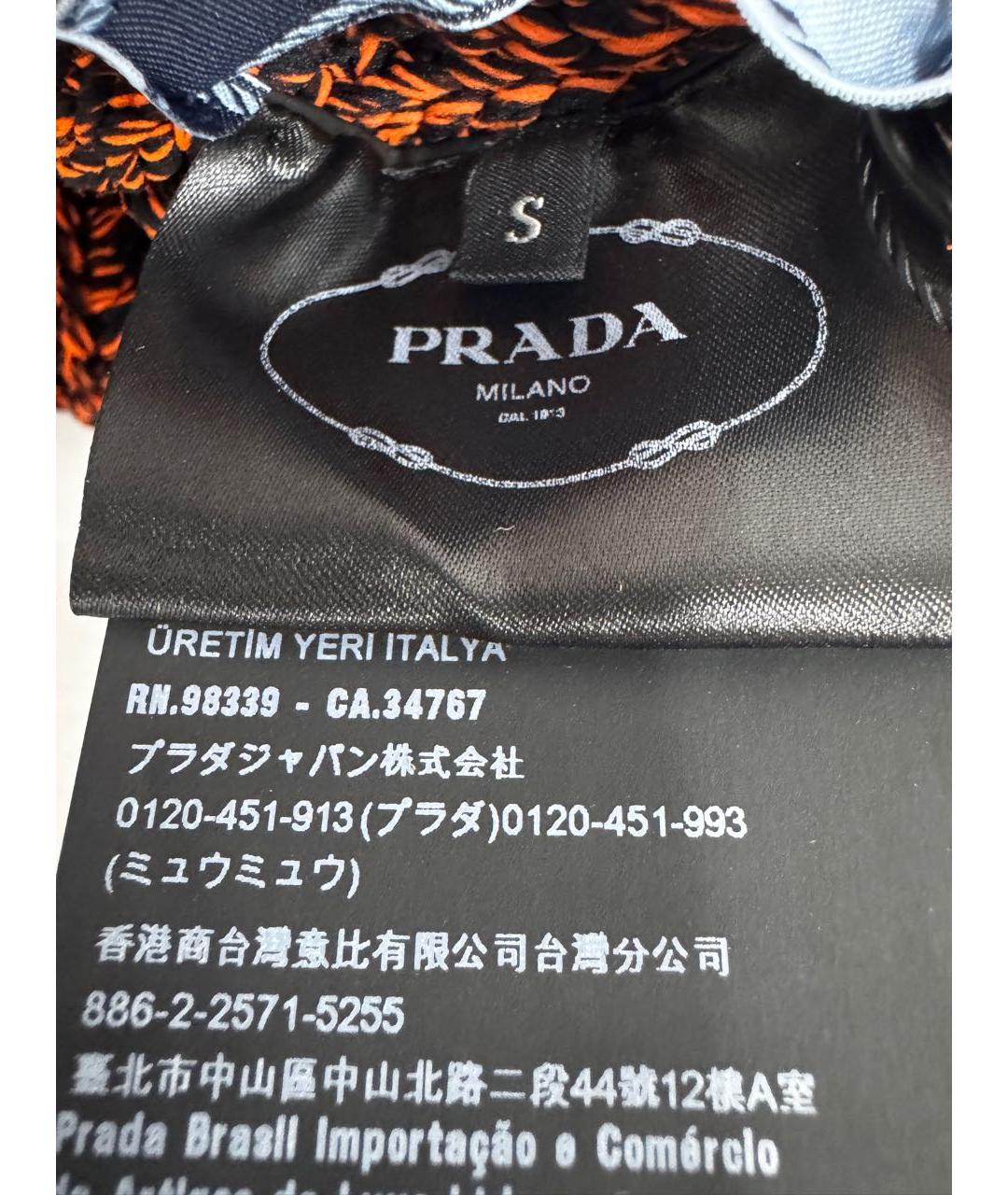 PRADA Коричневая синтетическая шапка, фото 6