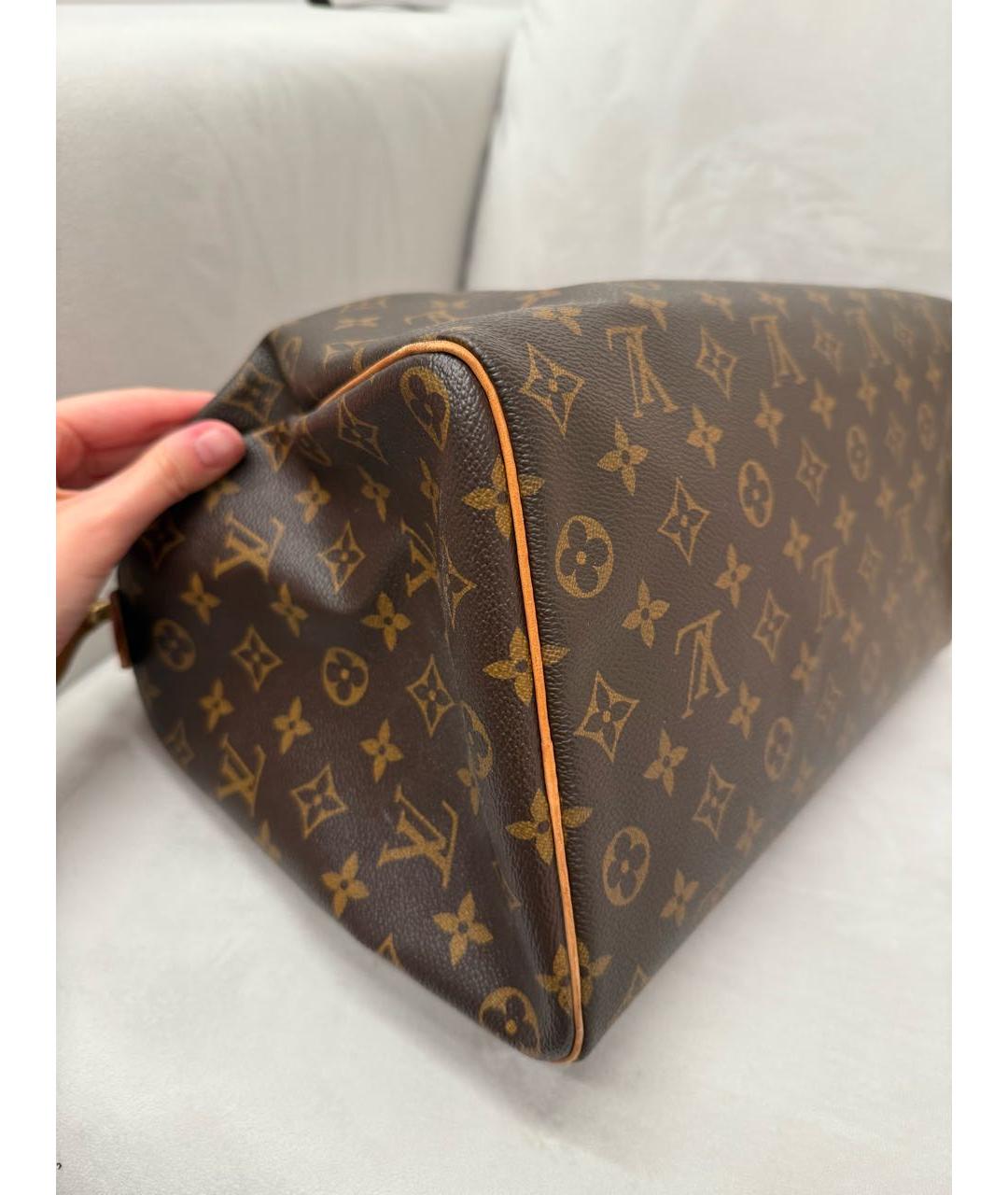 LOUIS VUITTON Коричневая сумка с короткими ручками, фото 6