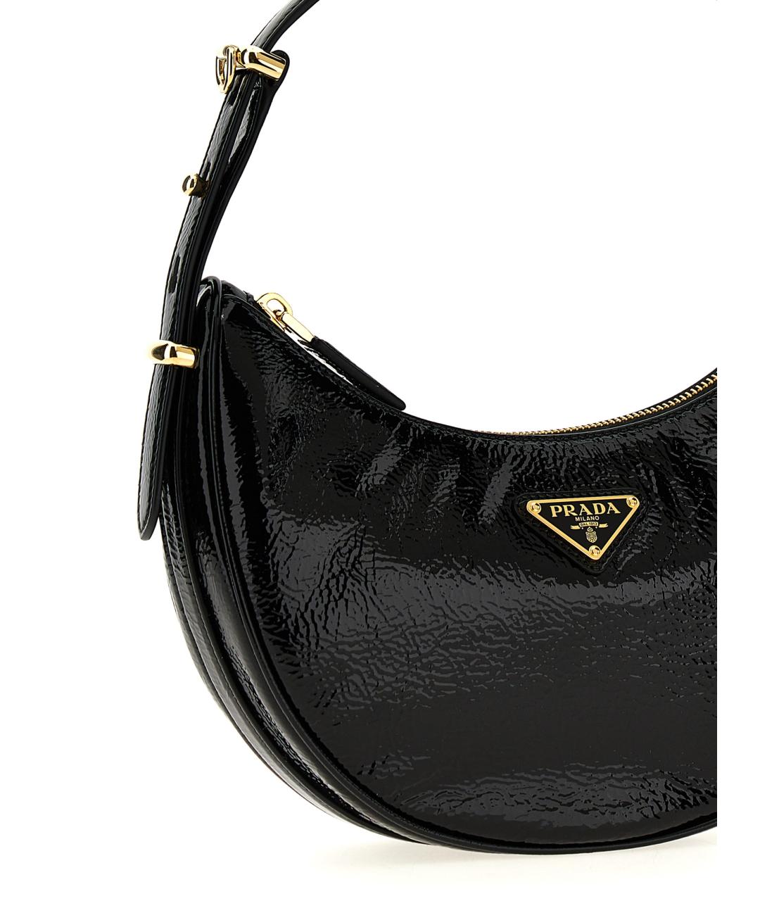 PRADA Черная кожаная сумка через плечо, фото 3