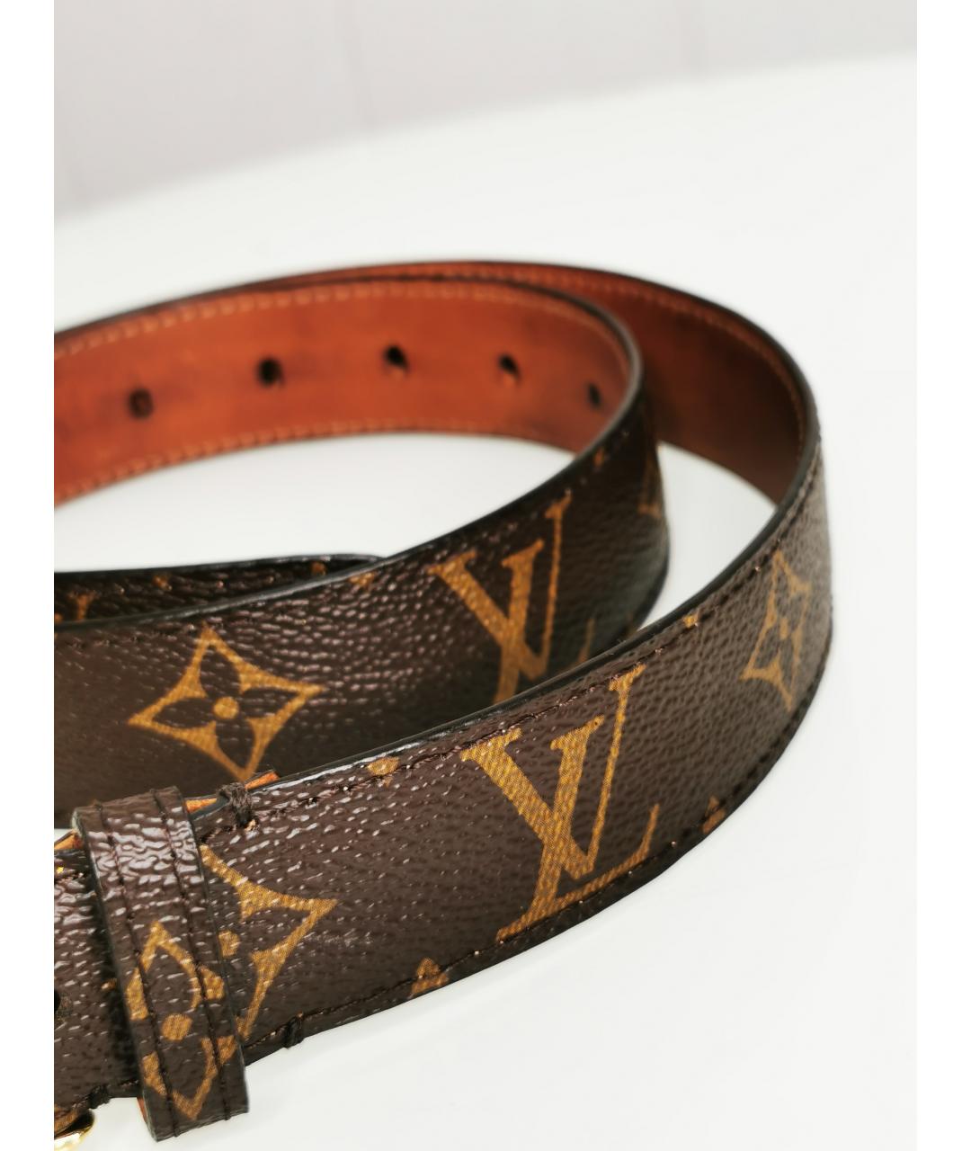 LOUIS VUITTON Коричневый ремень, фото 5