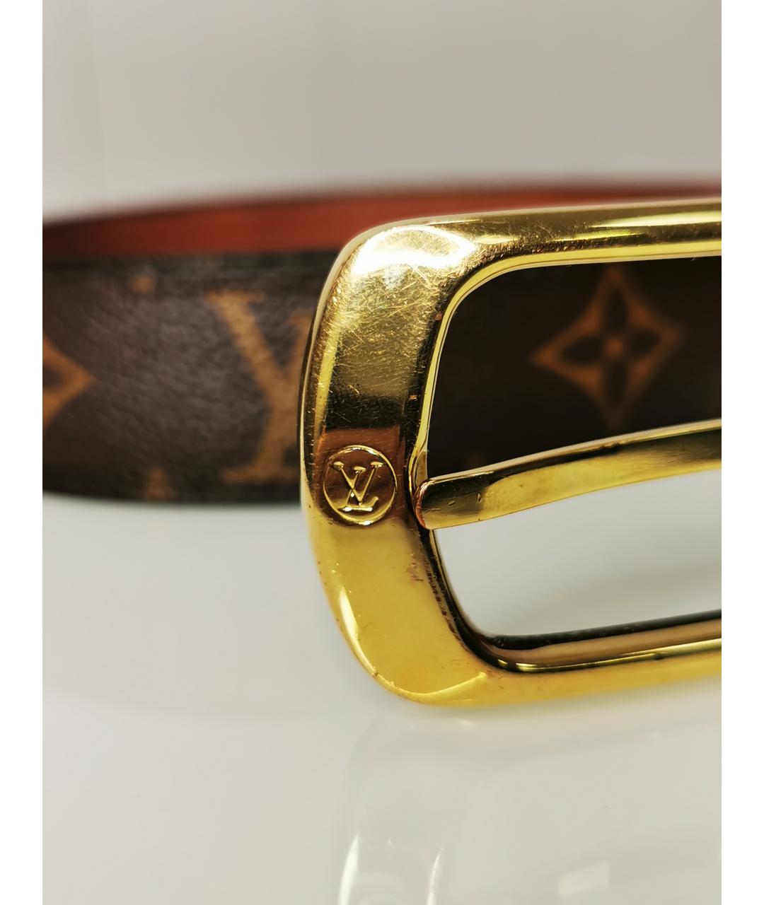 LOUIS VUITTON Коричневый ремень, фото 8