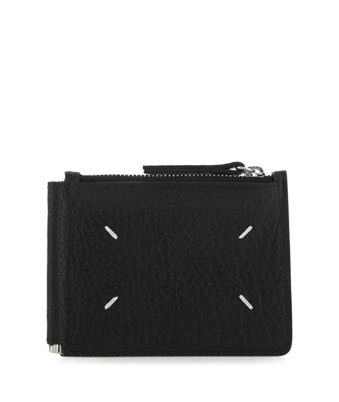 MAISON MARGIELA Черный кожаный кошелек, фото 1