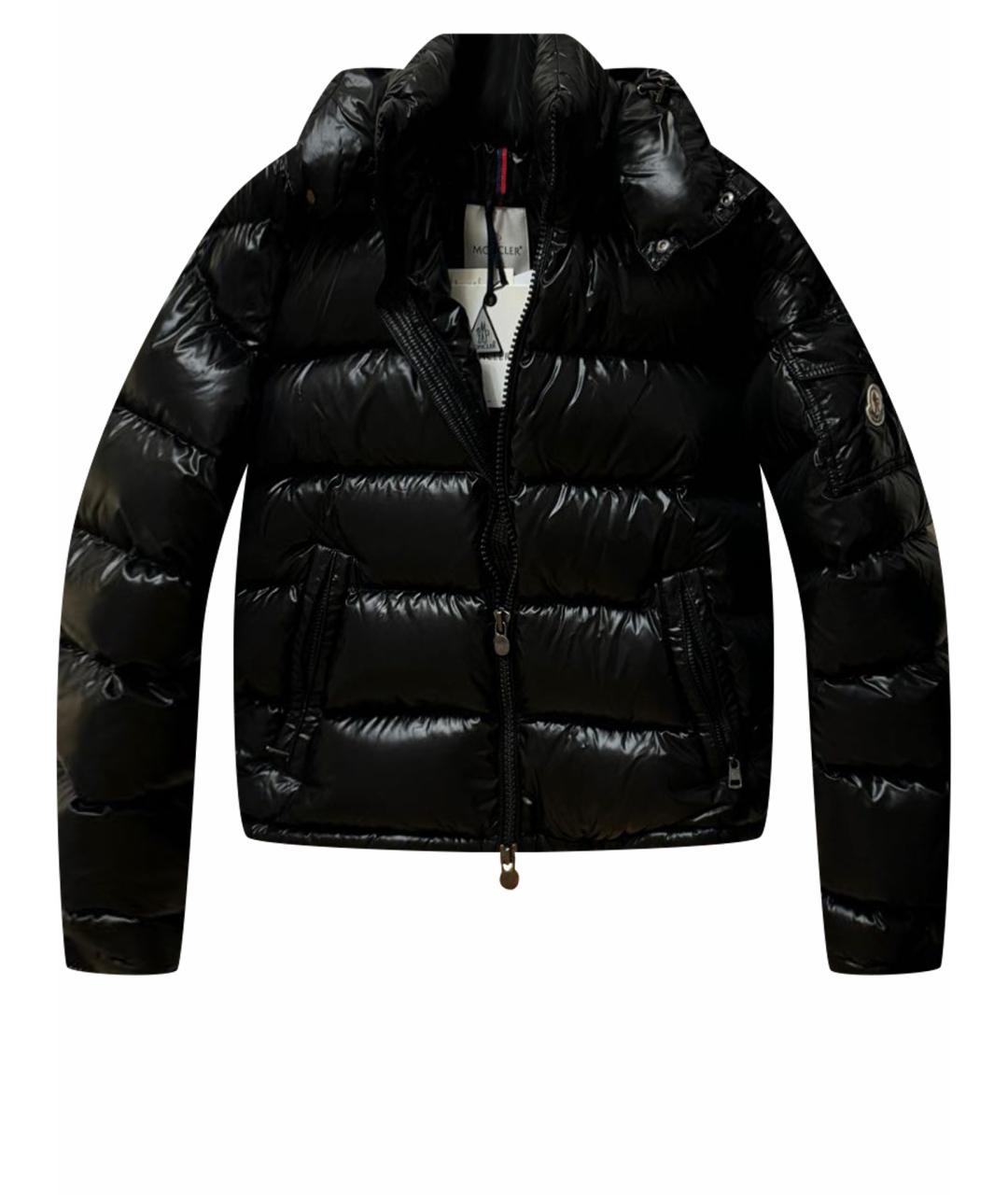 MONCLER Черный пуховик, фото 1