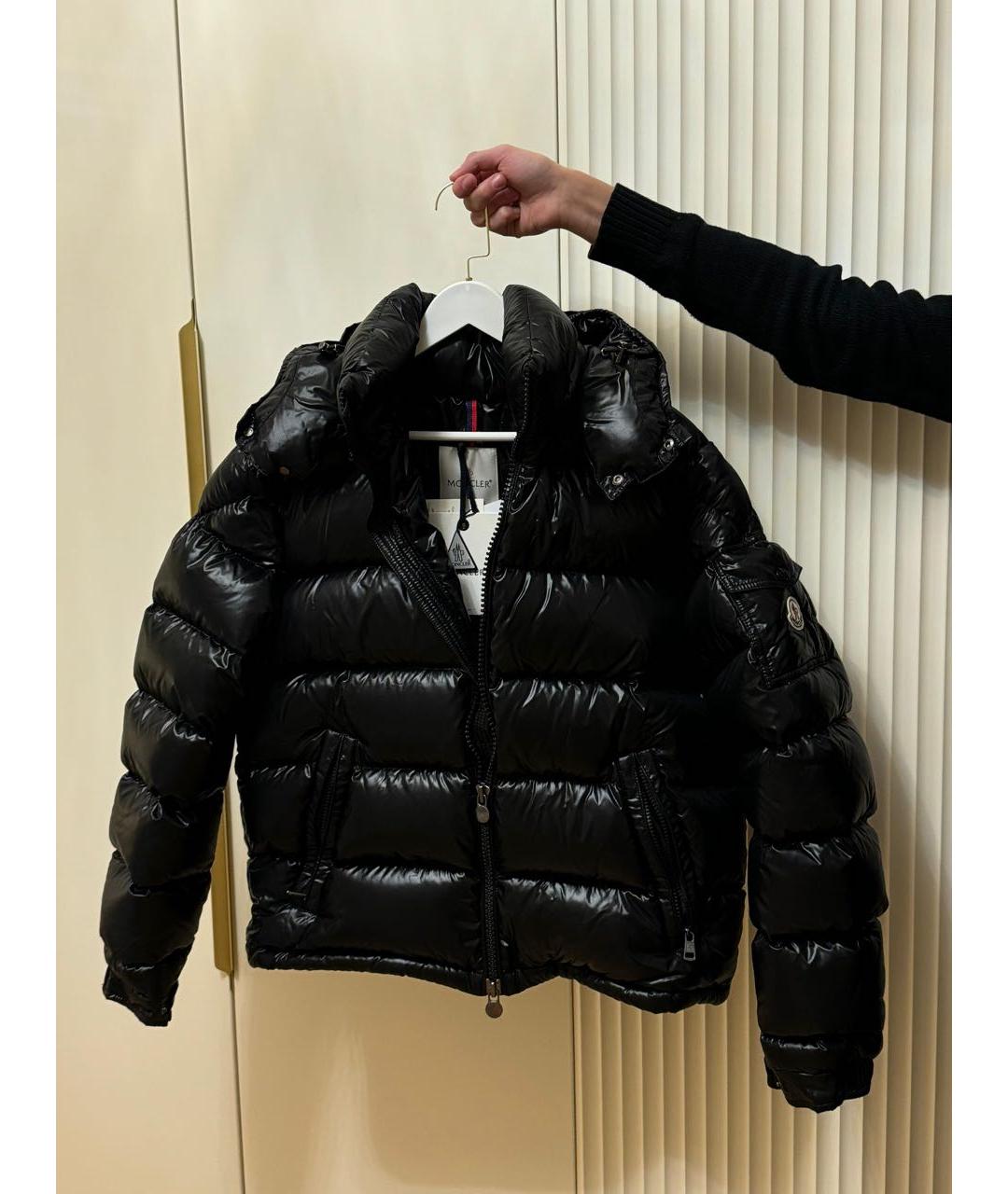 MONCLER Черный пуховик, фото 5