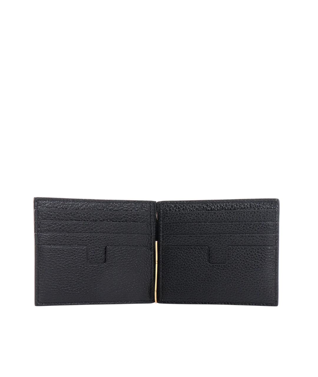 TOM FORD Черный кожаный кошелек, фото 4