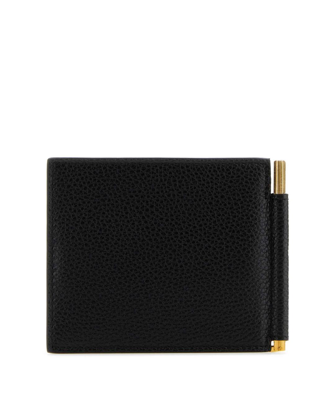 TOM FORD Черный кожаный кошелек, фото 3