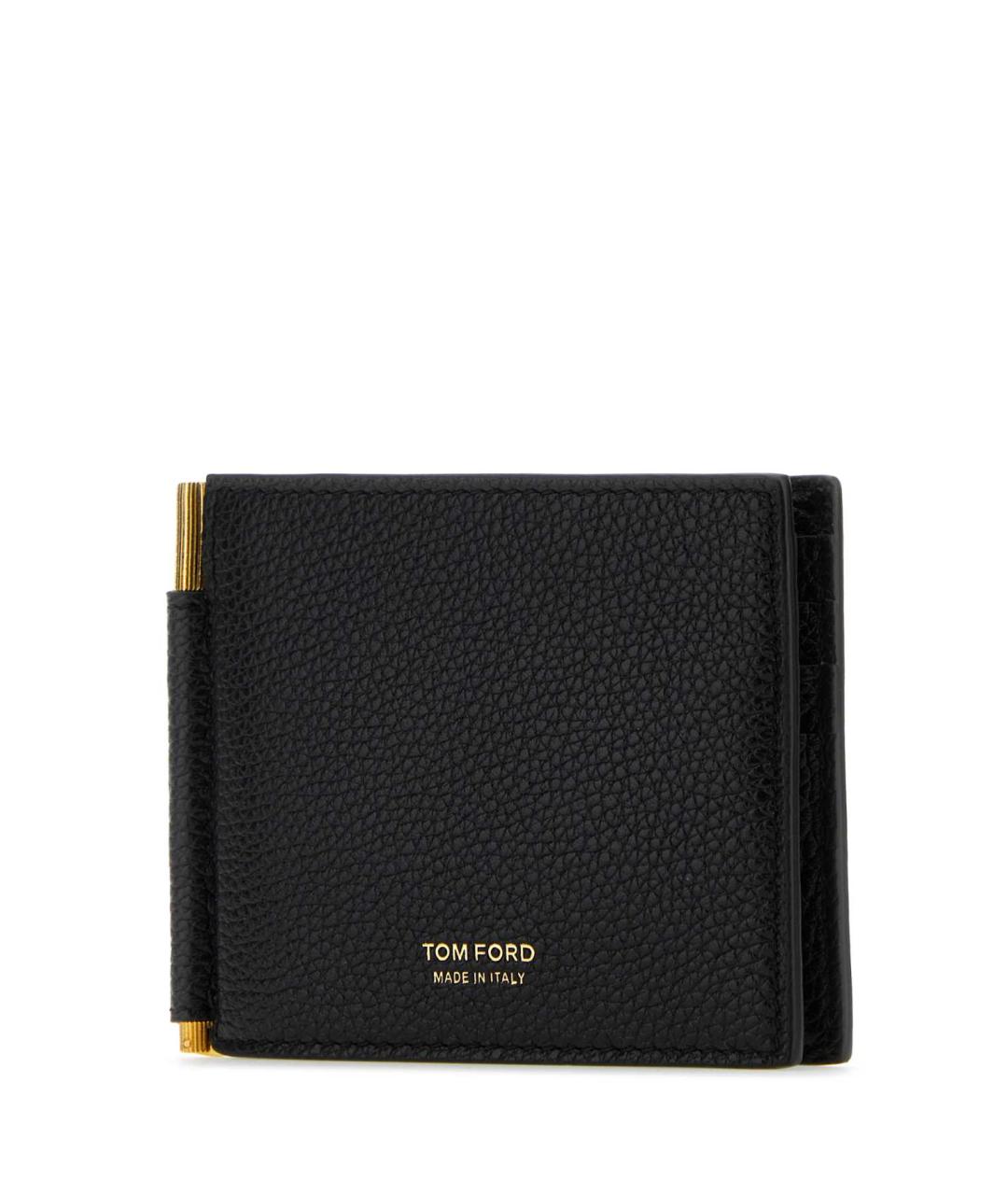 TOM FORD Черный кожаный кошелек, фото 2