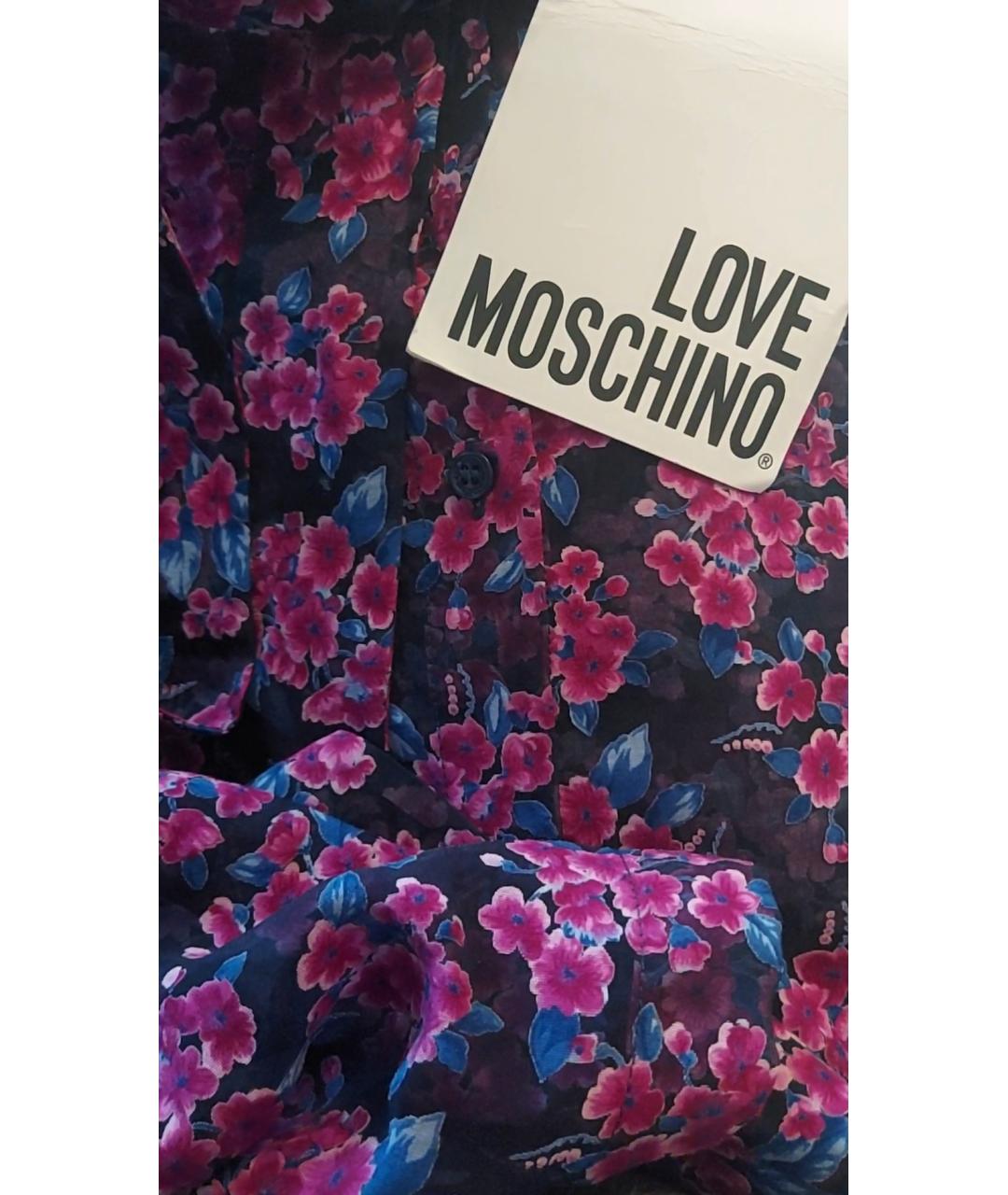 LOVE MOSCHINO Мульти вискозная блузы, фото 8