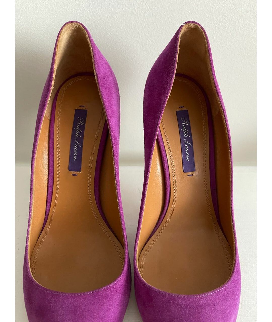 RALPH LAUREN Фиолетовые замшевые туфли, фото 4