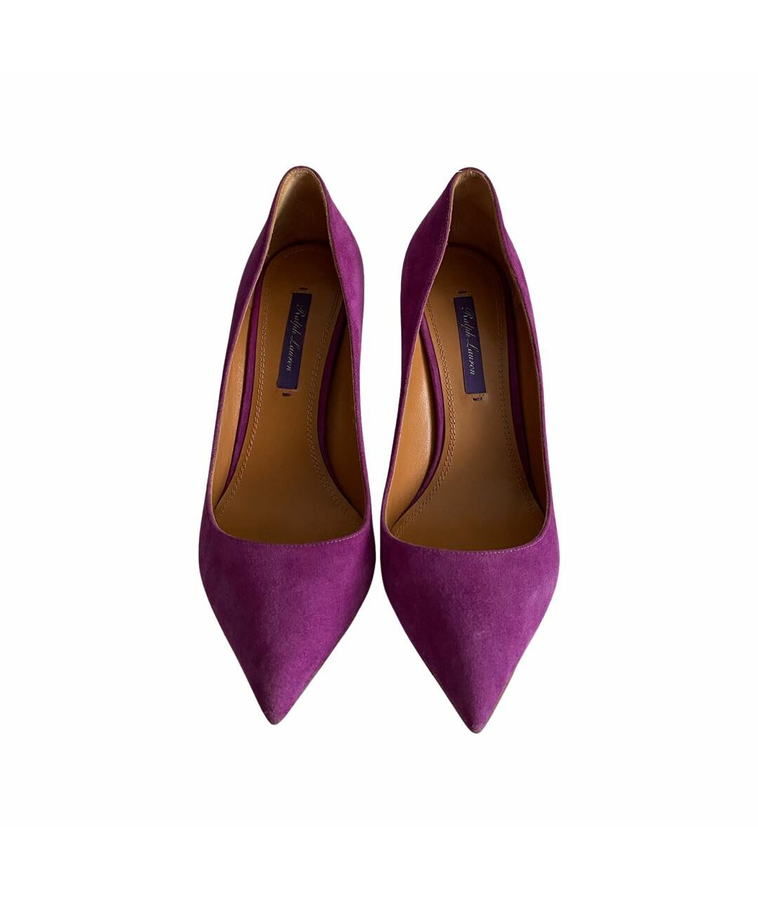 RALPH LAUREN Фиолетовые замшевые туфли, фото 2