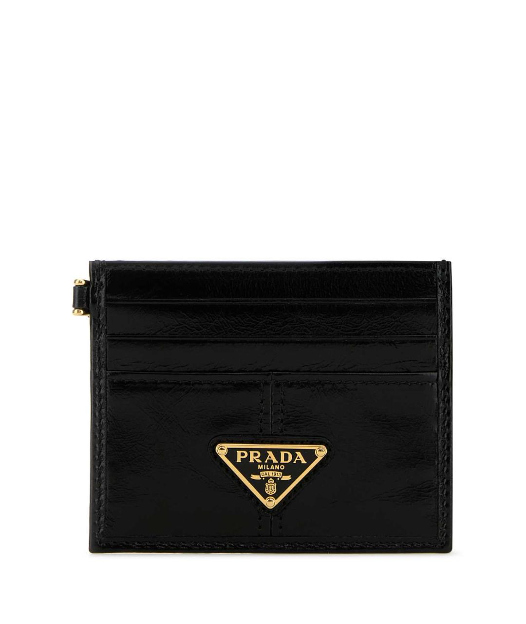 PRADA Черный кожаный кардхолдер, фото 1