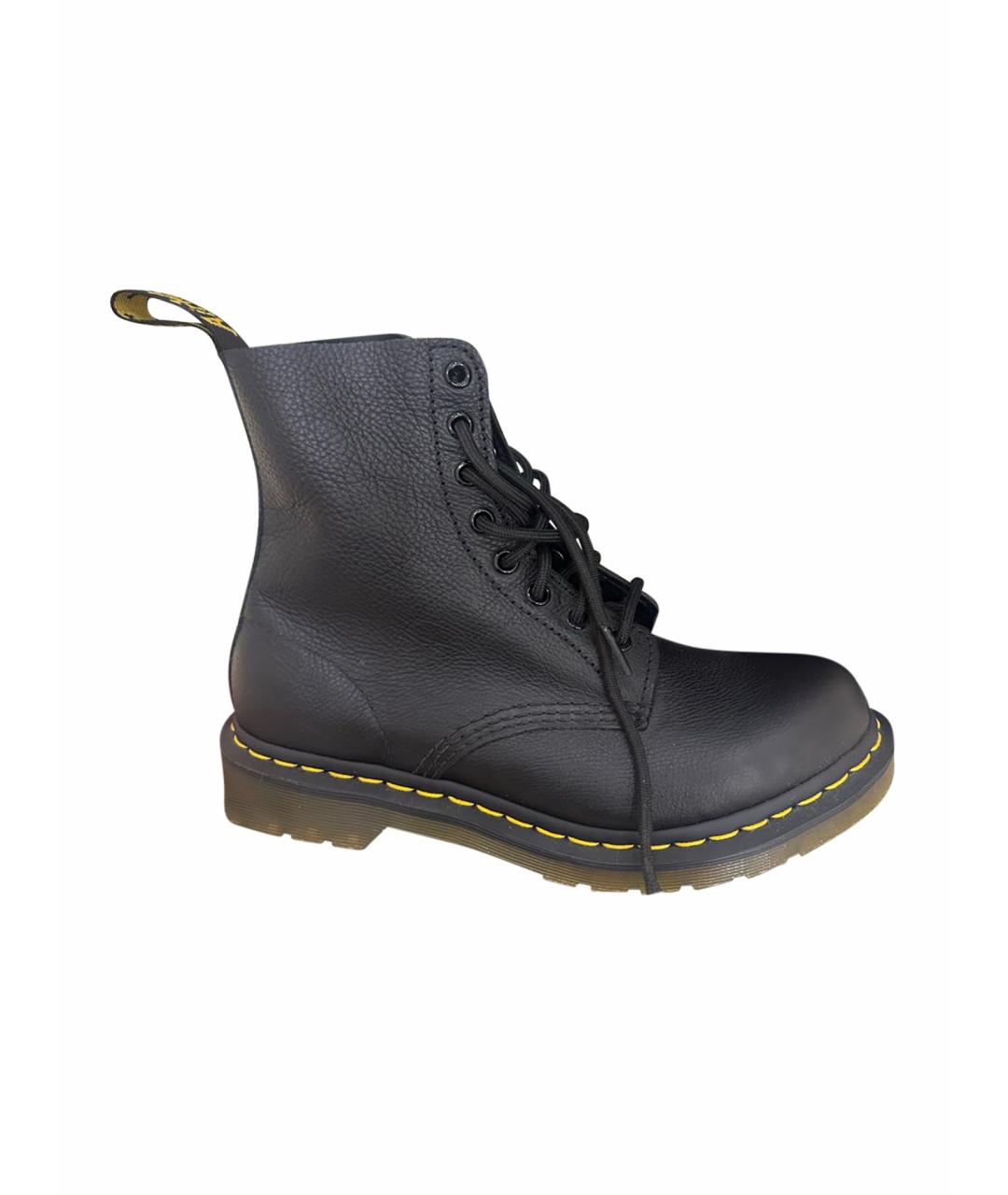 DR. MARTENS Черные кожаные ботинки, фото 1