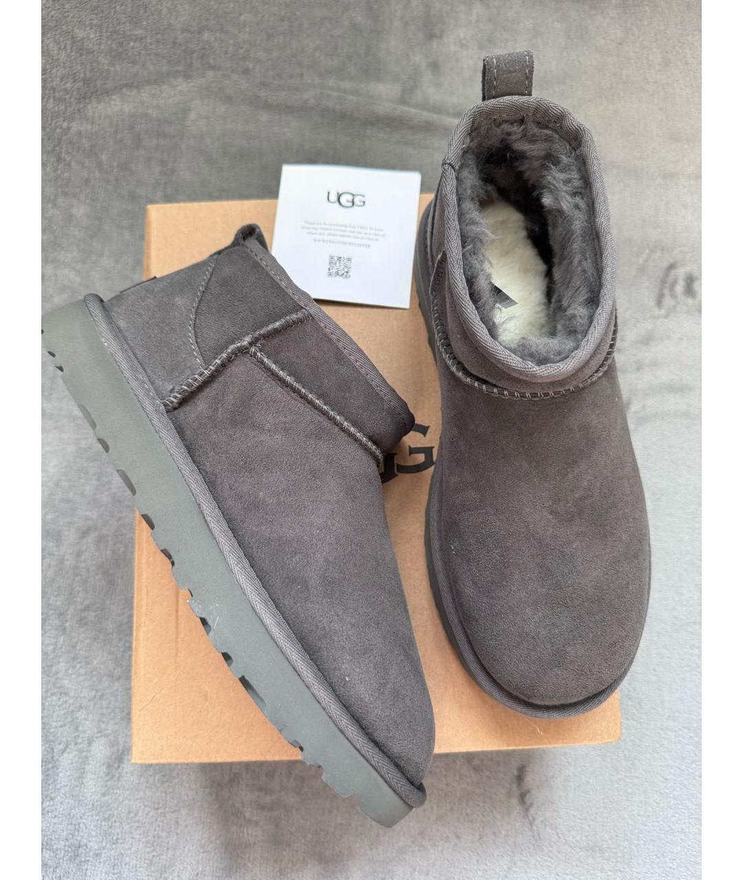 UGG AUSTRALIA Оранжевое замшевые сапоги, фото 2