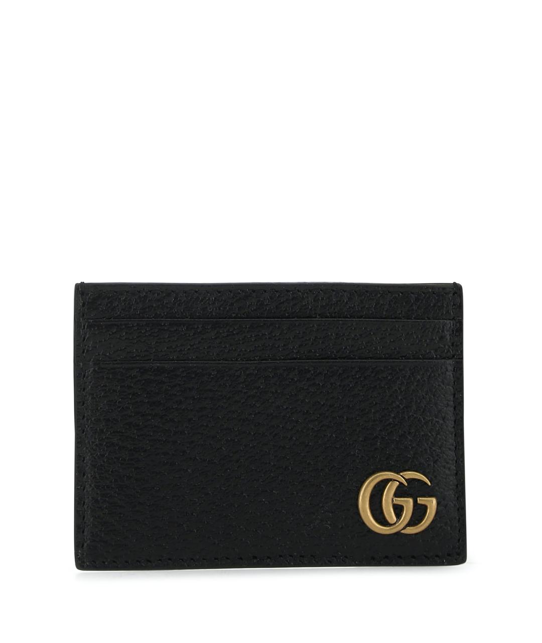 GUCCI Черный кожаный кардхолдер, фото 1
