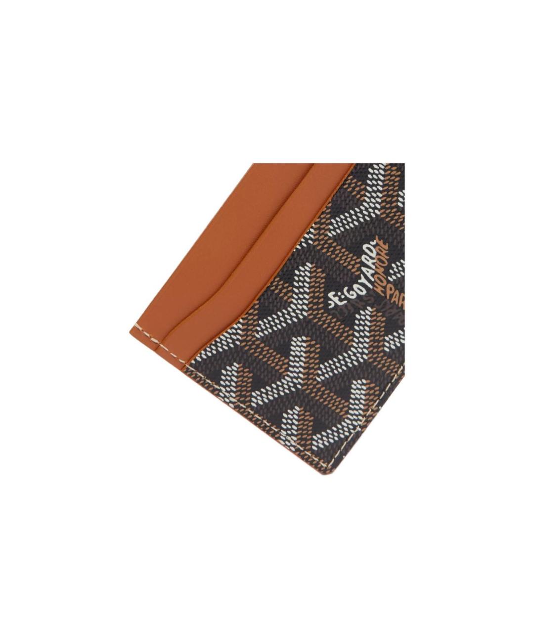 GOYARD Коричневый кожаный кардхолдер, фото 3