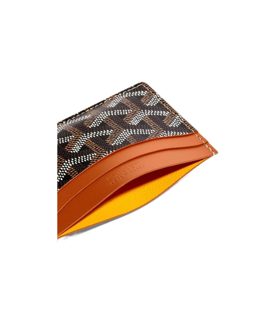 GOYARD Коричневый кожаный кардхолдер, фото 2
