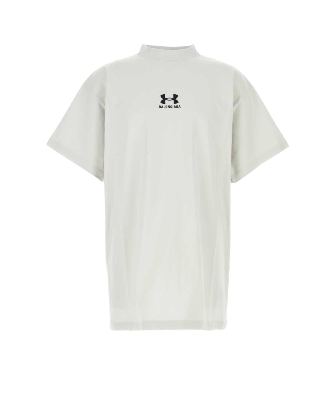 BALENCIAGA Белая хлопковая футболка, фото 1