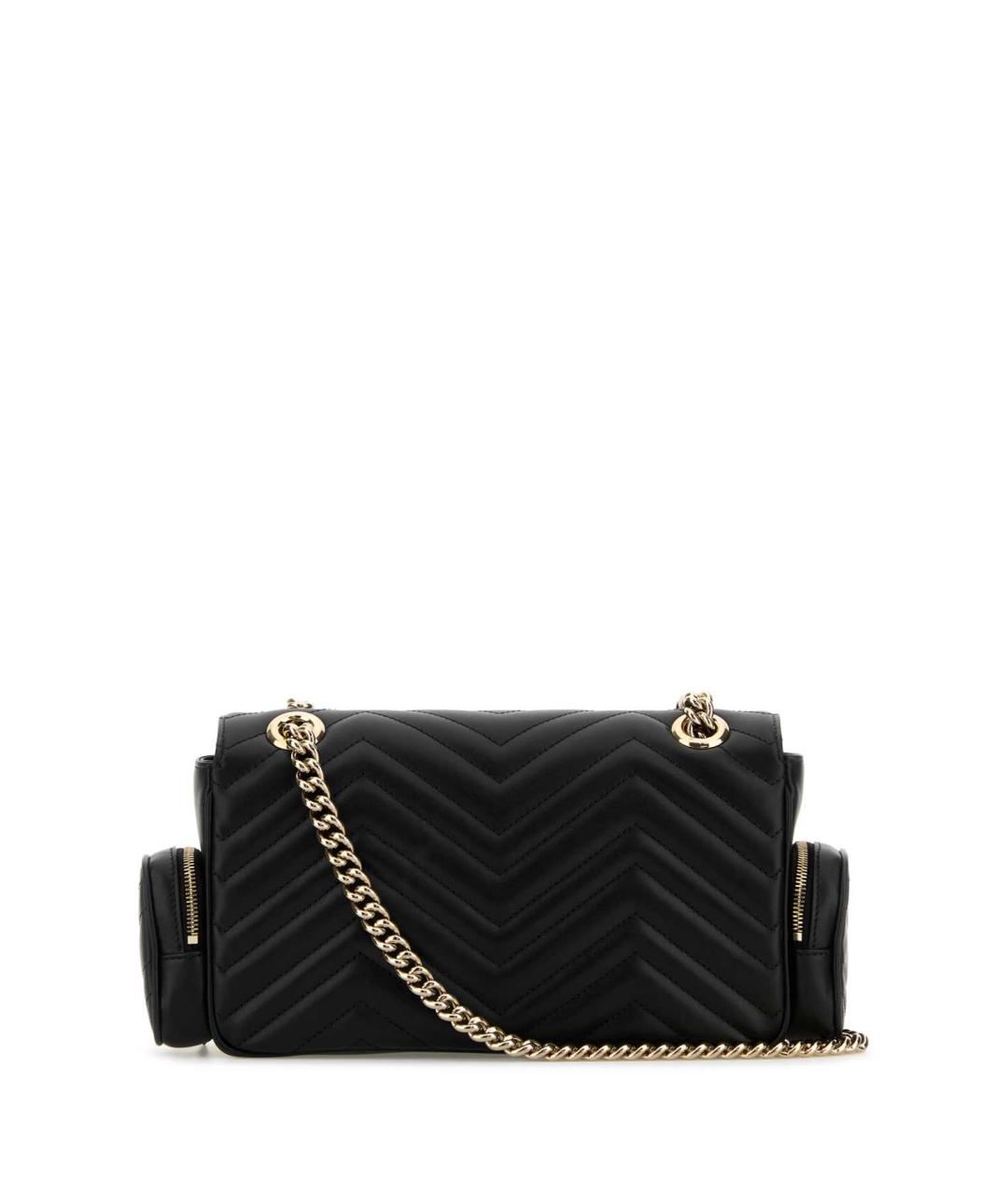 GUCCI Черная кожаная сумка через плечо, фото 3