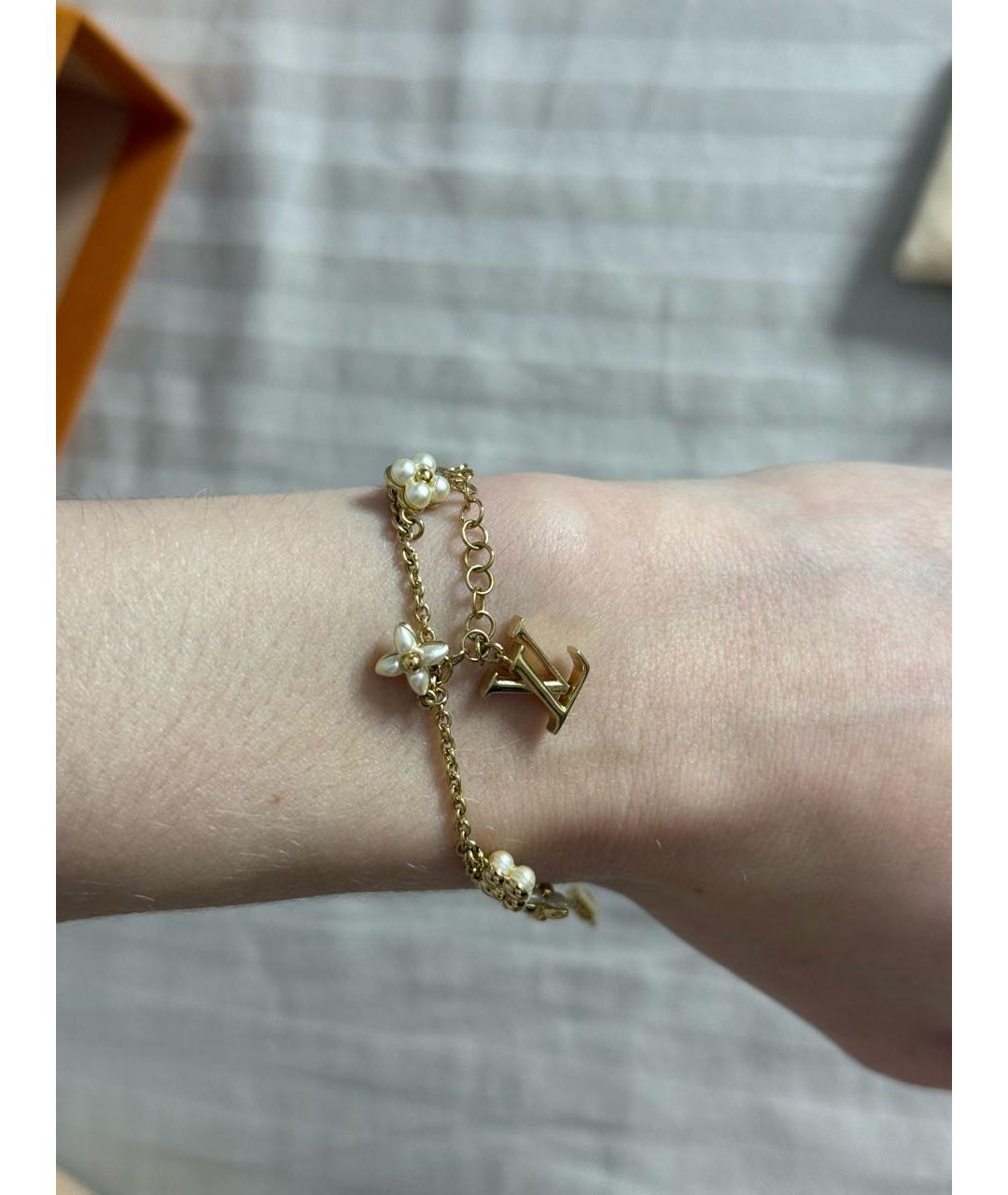 LOUIS VUITTON Золотой позолоченный браслет, фото 2