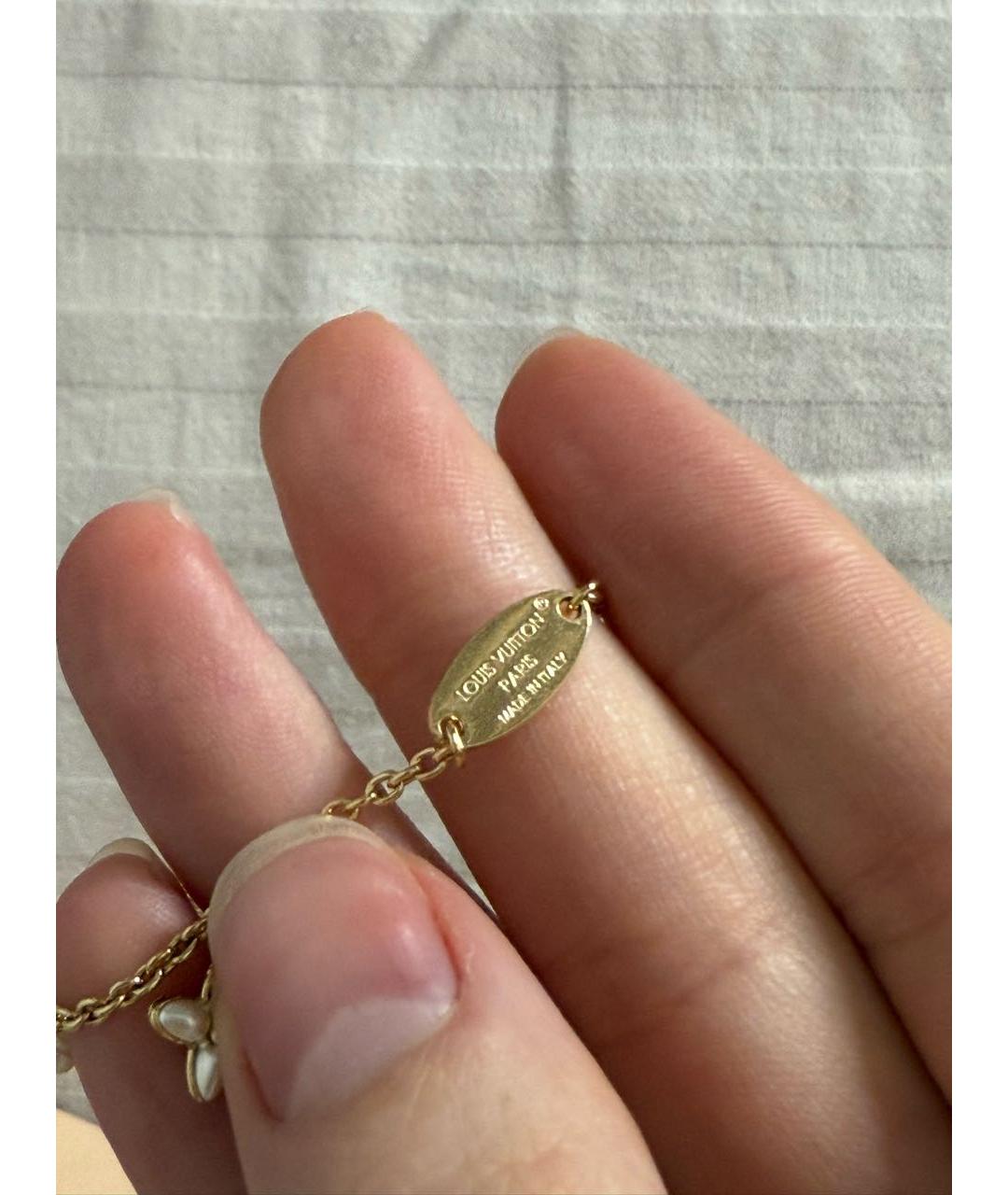 LOUIS VUITTON Золотой позолоченный браслет, фото 5