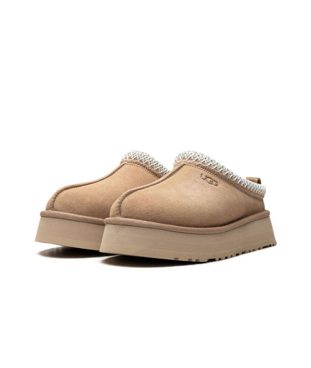 UGG AUSTRALIA Бежевые замшевые мюли, фото 2