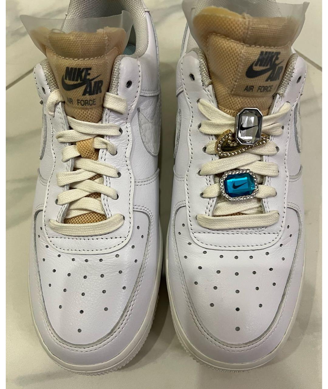 NIKE Белые кожаные кроссовки, фото 2