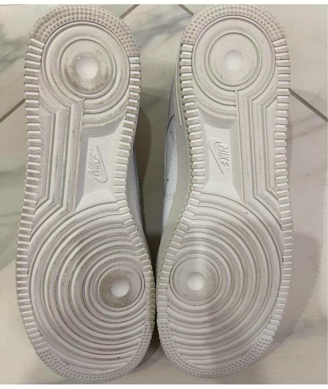 NIKE Белые кожаные кроссовки, фото 5