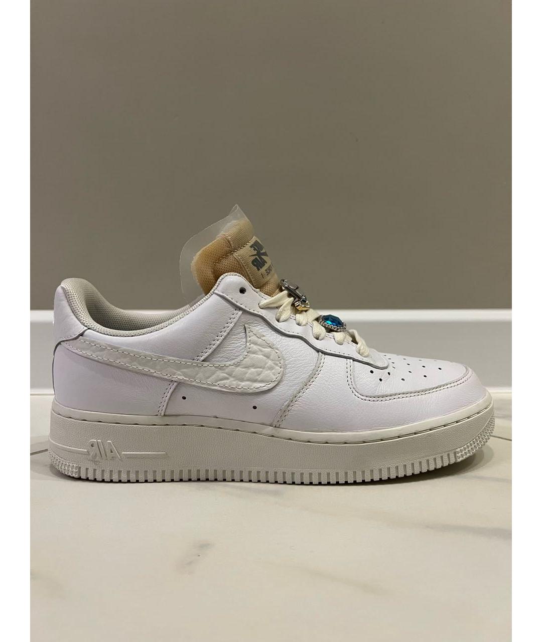 NIKE Белые кожаные кроссовки, фото 7