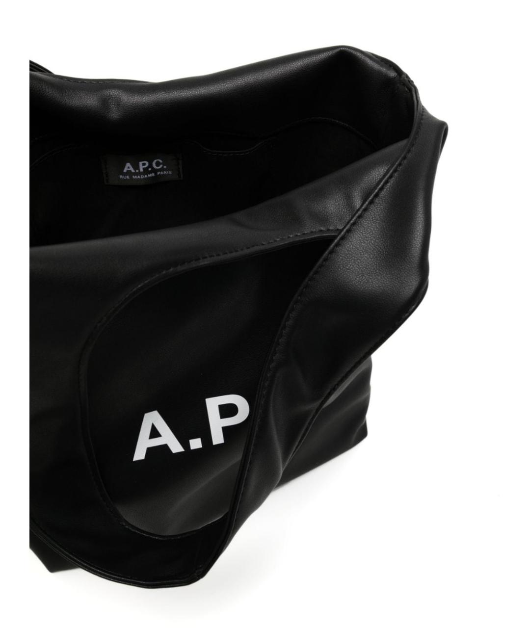 A.P.C. Черная сумка тоут, фото 5