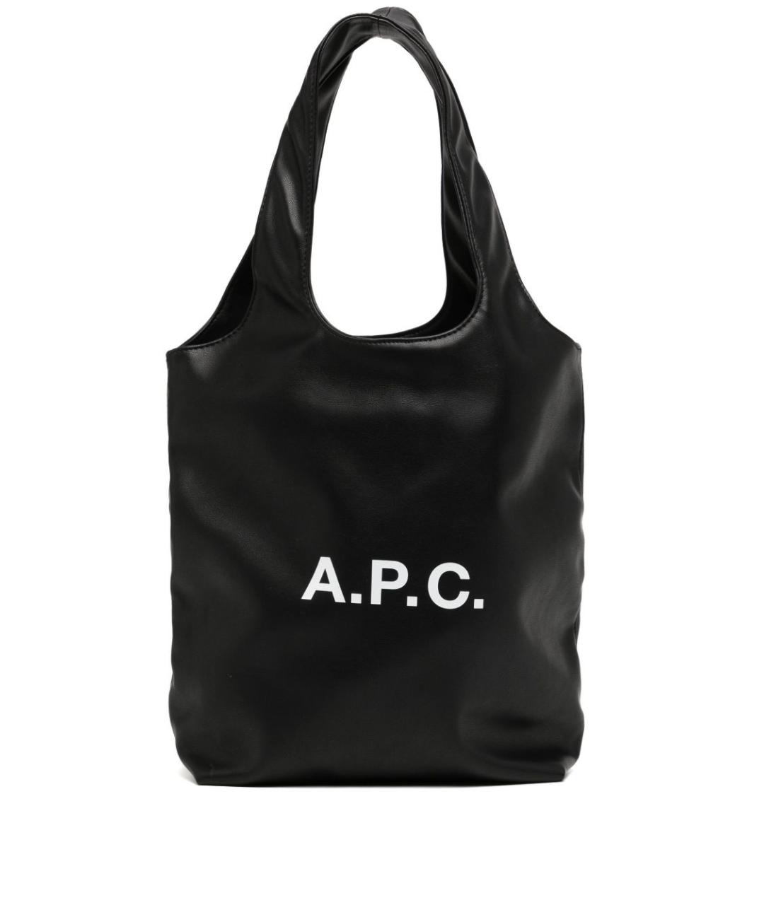 A.P.C. Черная сумка тоут, фото 1