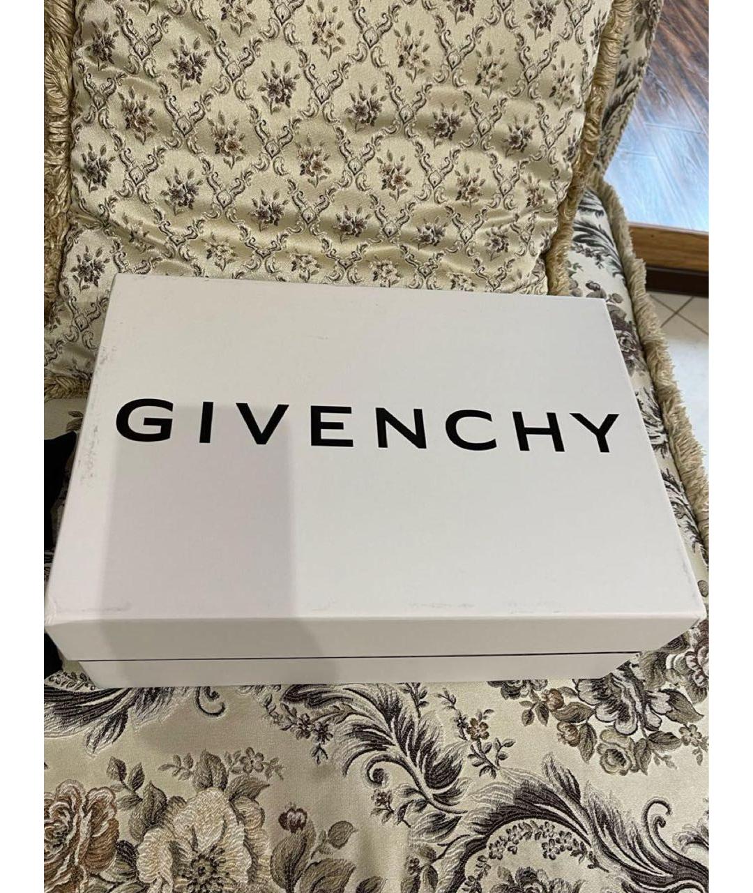 GIVENCHY Серебряные текстильные кроссовки, фото 8