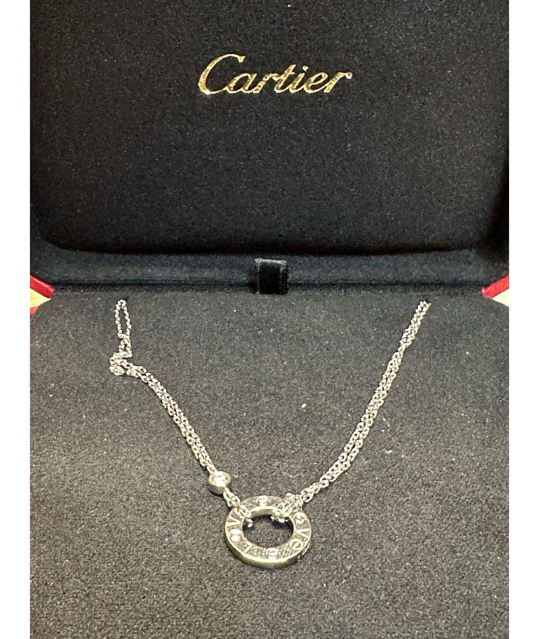 CARTIER Белое колье из белого золота, фото 2