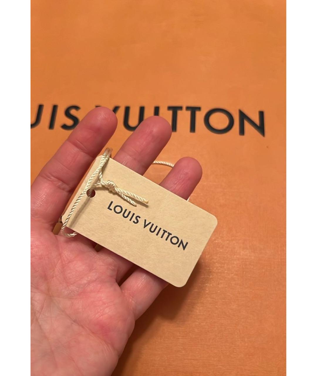 LOUIS VUITTON Коричневая кожаная сумка через плечо, фото 6