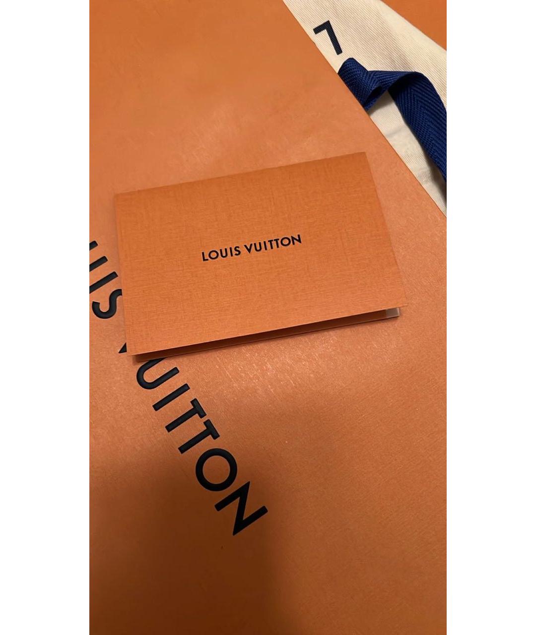 LOUIS VUITTON Коричневая кожаная сумка через плечо, фото 8