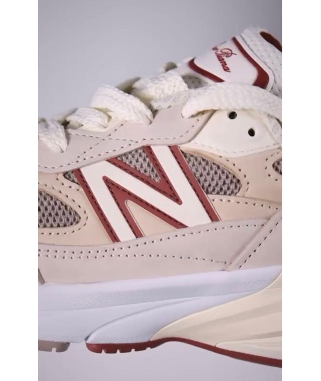 NEW BALANCE Белые кожаные кроссовки, фото 2