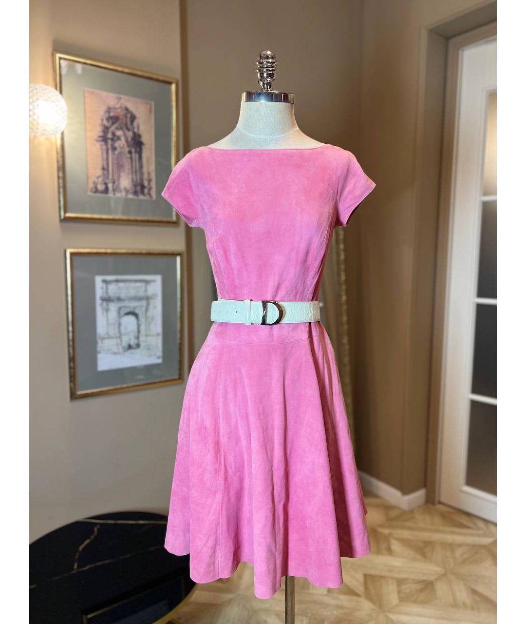 RALPH LAUREN Розовое повседневное платье, фото 9