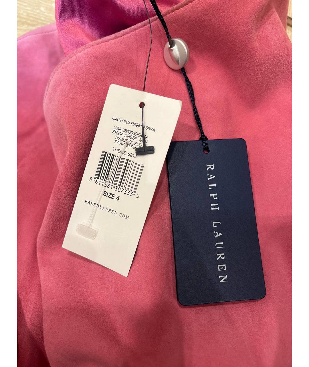 RALPH LAUREN Розовое повседневное платье, фото 6