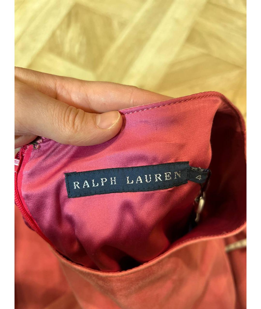RALPH LAUREN Розовое повседневное платье, фото 4