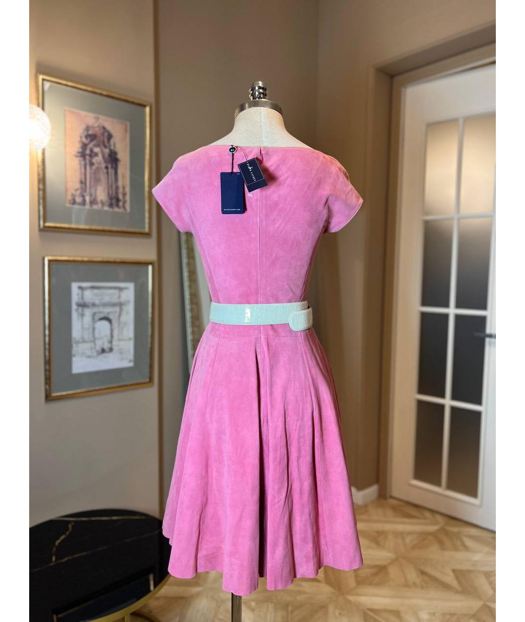 RALPH LAUREN Розовое повседневное платье, фото 2