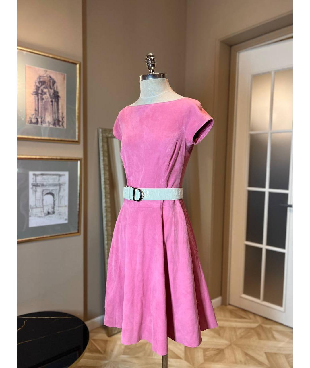 RALPH LAUREN Розовое повседневное платье, фото 3