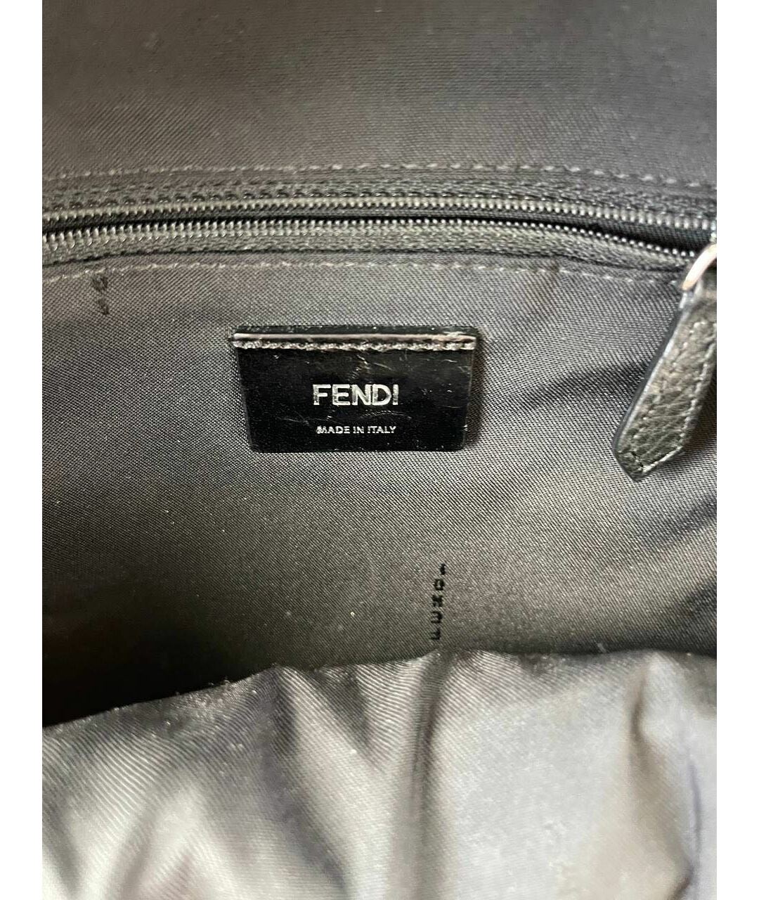 FENDI Черный синтетический рюкзак, фото 4