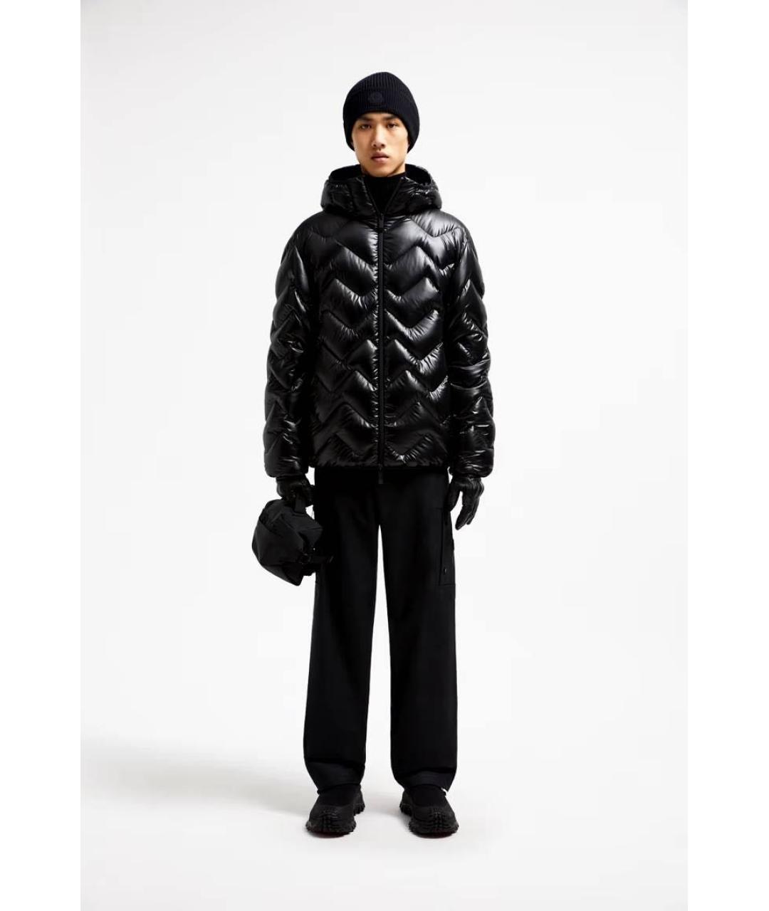 MONCLER Черный пуховик, фото 7