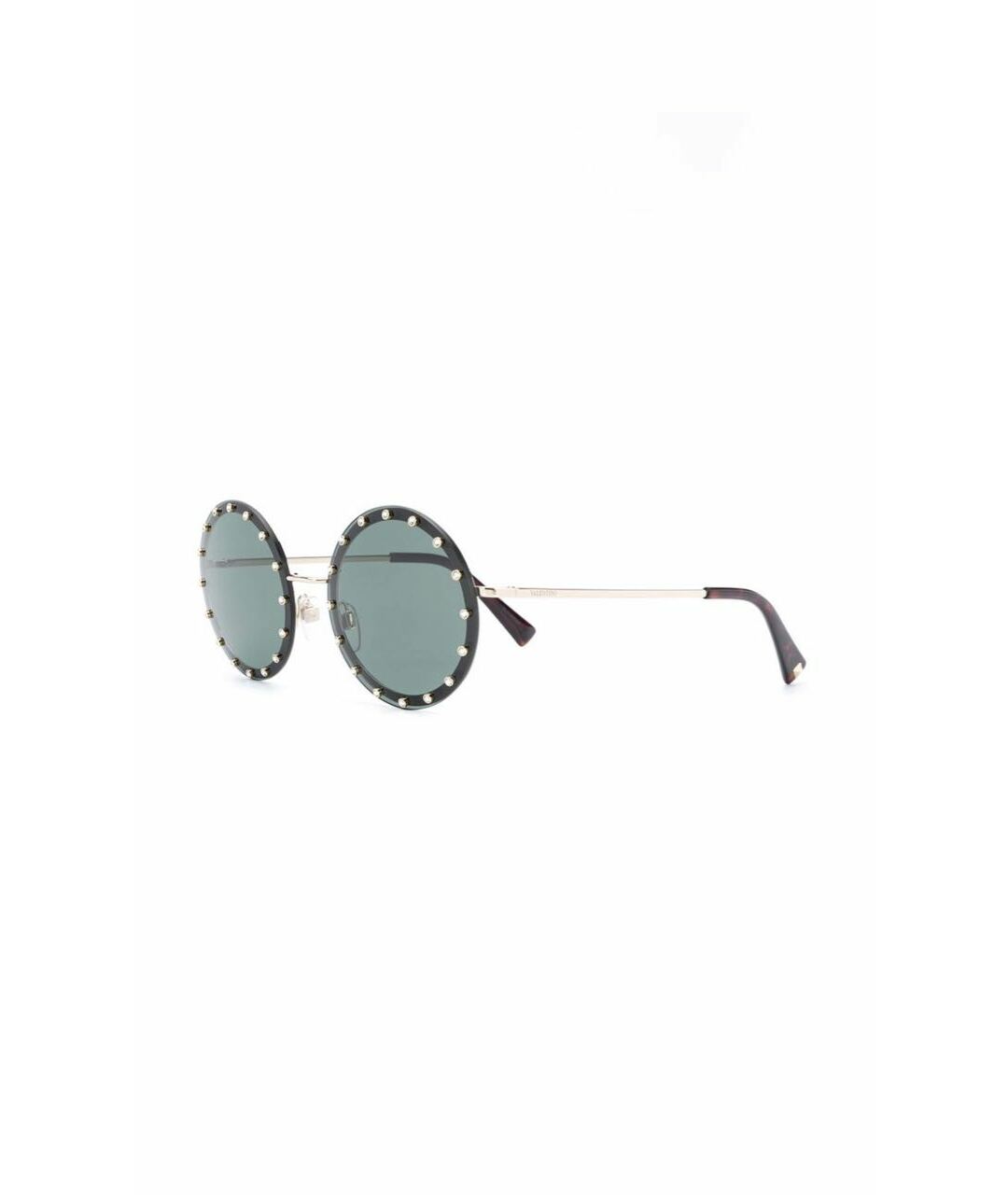 VALENTINO Черные металлические солнцезащитные очки, фото 2