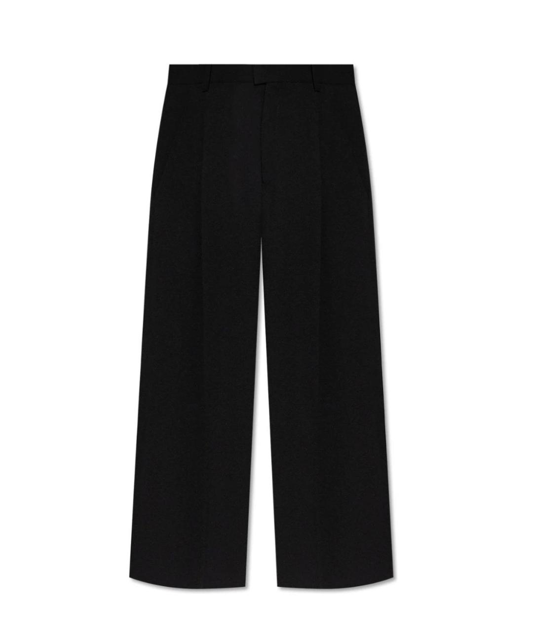 ISABEL MARANT Черные полиэстеровые прямые брюки, фото 1