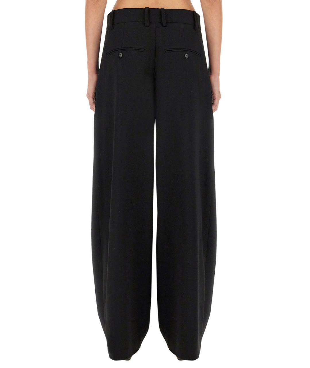 ISABEL MARANT Черные полиэстеровые прямые брюки, фото 4