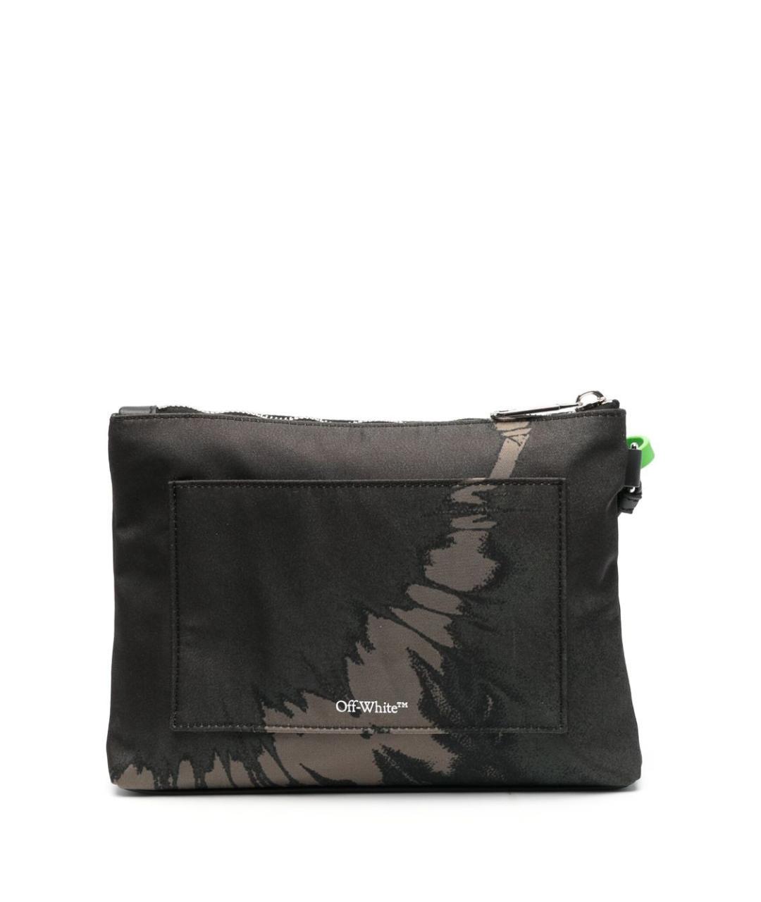 OFF-WHITE Коричневая синтетическая барсетка, фото 2